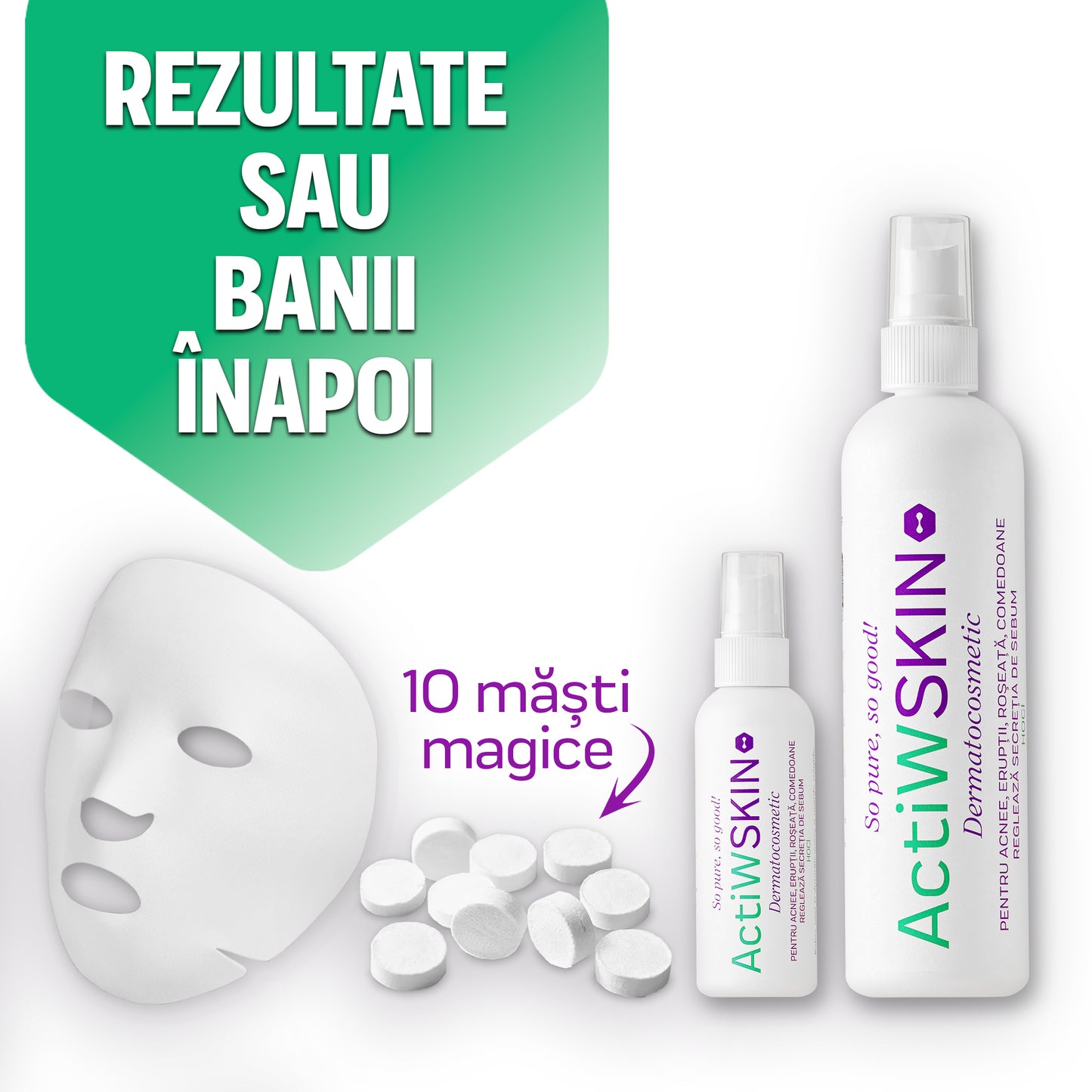 ActiW SKIN - PENTRU ACNEE - Pachet mic - Tratament 12-15 zile